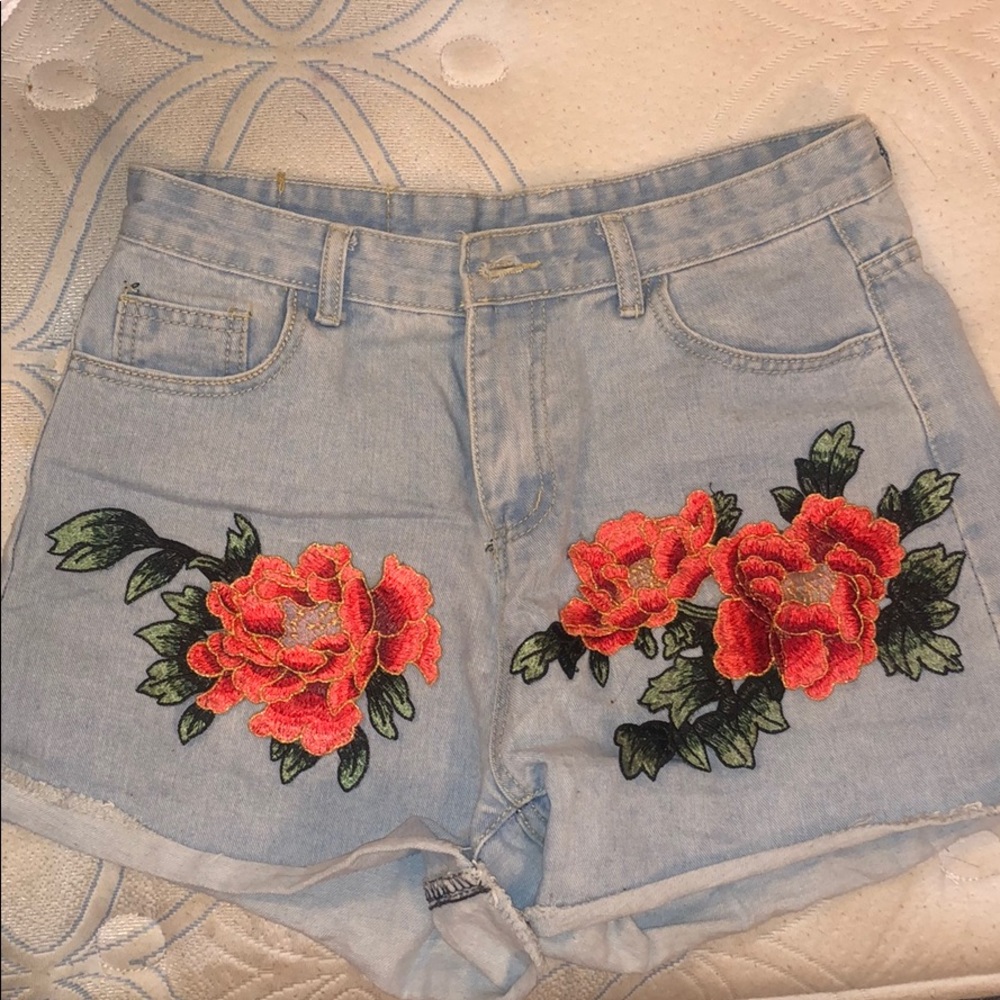Rose Patch Shorts
